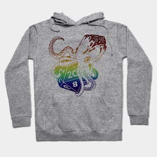 Fathomless D20: dnd 5e warlock dice dark rainbow Hoodie